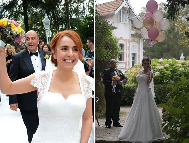 Gelinliğimi Kadıköy’de Nurbanu Gelinlik dikti.